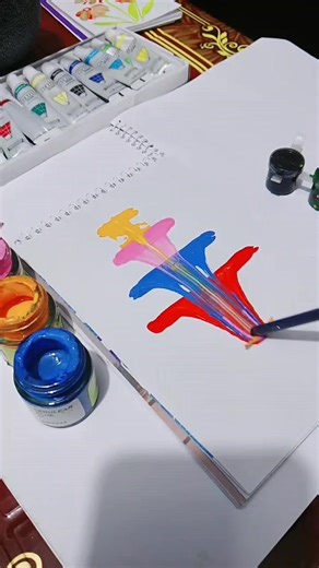 DIY Thread Art 💜 | String pull Art 😍✨ #acrylic #acrylicpainting #begginer #foryou #foryoupageシ | Tuli's Art Studio