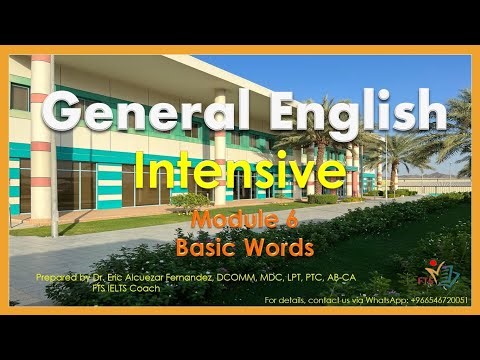 📕 Module 6 | Basic Words | General English Intensive