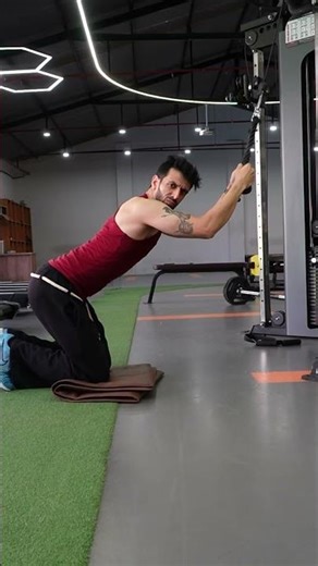 How to do cable crunches for abs #absworkout #shorts