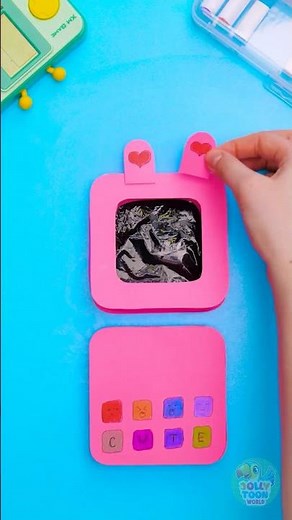 📱 Let’s Make a Colorful Paper Phone for Pretend Play! ✂️