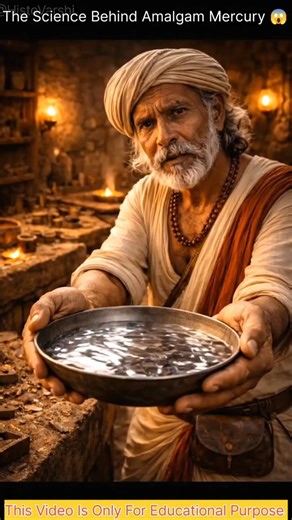 The Chemistry of Mercury Amalgam 🌡️ #ancientindiantechnology#shorts #ai #history