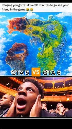GTA 5 vs GTA 6 Map Size is INSANE! 😱🤯