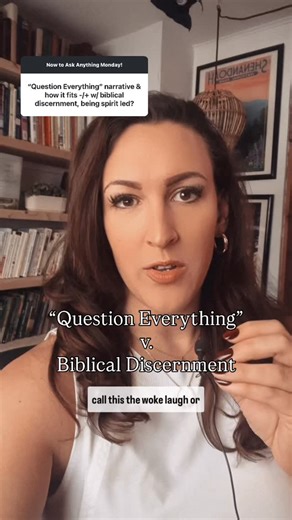 Phylicia Masonheimer on Instagram: "Question Everything v Biblical Discernment Scriptures: Romans 12 & 1 Cor 12 on spiritual gifts James 1 on wisdom and doubt"