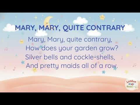 Mary Mary Quite Contrary Nursery Rhyme for Kids🪿Mother Goose Classic Read Aloud