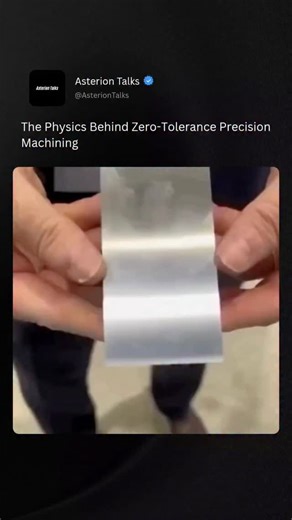 Asterion Talks on Instagram: "In zero-tolerance machining, physics is the invisible rulebook that makes extreme precision possible. At micron and sub-micron scales, factors that are usually negligible—thermal expansion, vibration, tool deflection, and material elasticity—become dominant. Even a small temperature change can cause metal to expand enough to ruin a perfect fit, which is why machines, tools, and workpieces are carefully temperature-controlled. CNC systems rely on rigid-body mechanics