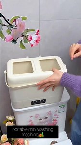 Portable washing machine making laundry easy anywhere,anytime 🧺#PortableWasher #CompactLiving #short