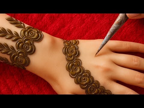 New simple back hand mehndi design | Easy mehndi design | mehndi design | mehndi