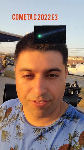 con esta aplicación stellarium plus está fácil observar cualquier evento astronómicono. No olvides seguirme. #noticias #parati #viral #aprendeentiktok #cometaverde #c2022e3 #benjatelescopio #cometa