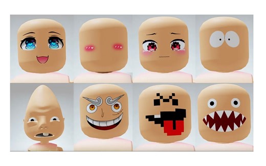 独家福利！马上领取Roblox 11 款免费超可爱面孔和像素头！