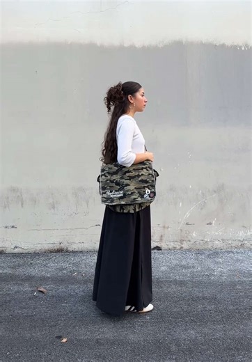 ‘COURIER’ BAG in CAMO by SOLITAIRE WORLDWIDE. DROPPING SOON. #solitaireworldwide #clothingbrand #fyp #streetwear #fashion