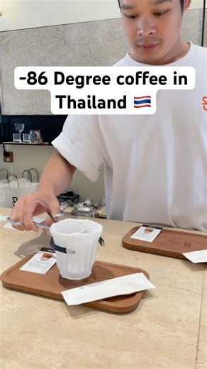-86 degree coffee in Thailand #viral #viralvideo #thailand #nyctravel #solo #thingstodoinbangkok