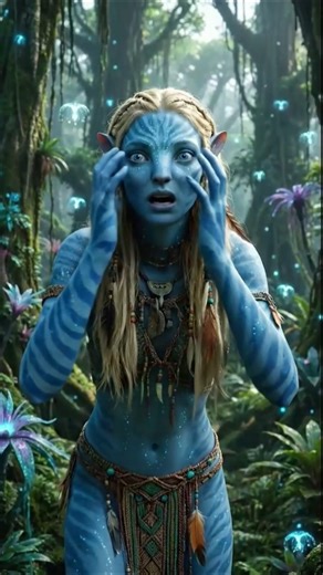 Guys, I think I’m a blue alien now… 💙😅 #magic #fyp #avatar #funny #viral