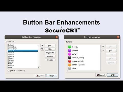 SecureCRT Button Bar Enhancements