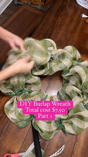 3.7K views · 24 reactions | Easy DIY Burlap Wreath. Follow to see the finished product #christmaswreaths #christmaswreathmaking #wreaths #diyprojects #diychristmasdecor #jacksonvillenc | Cecilia Arevalo Bridges | Facebook