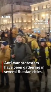 71K views · 2.5K reactions | Many Russians are shocked by the invasion of their neighbour. Anti-war protests have taken place in Russian cities including Moscow, St Petersburg and Novosibirsk Russian police have made hundreds of arrests Listen to Global News Podcast: https://bit.ly/3vhvurz | BBC World Service | Facebook