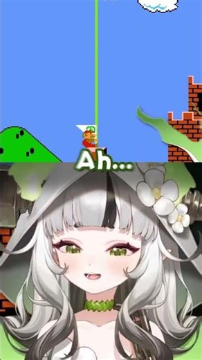 Can this VTuber beat Level 1-1? 🍄 #Shorts