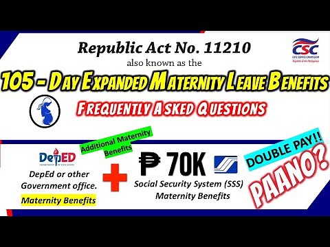 Maternity Leave Benefits - 105 days under RA 11210 DepEd | Alamin Kay Sir Berts