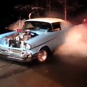 Now that's power "Big Block '57 Chevy Bel Air" | Hotrods Customs & Classic Cars