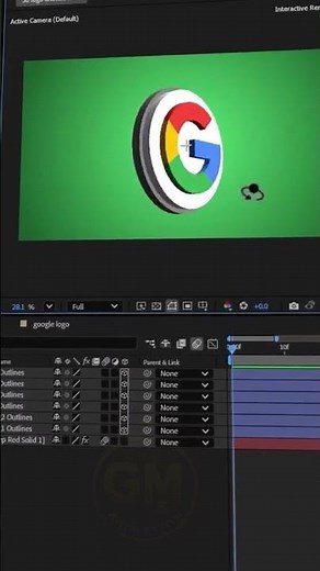 Easily Make 3D Animation in After Effects | Beginner Tutorial #shorts