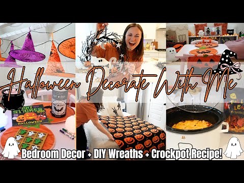 NEW Halloween Fall Decor Ideas! Halloween Fall Bedroom Decor! DIY Home Decor Crafting