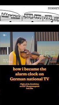 Flight of the Bumblebee LIVE on national TV | Leia Zhu on ZDF Morgenmagazin