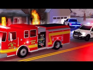 We Stole A FIRE ENGINE From an ACTIVE SCENE! - ERLC Liberty County