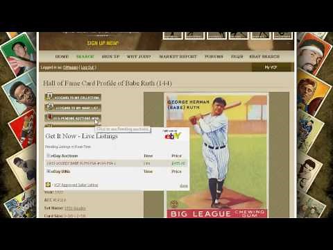 Babe Ruth Graded Baseball Card Value Price Guide