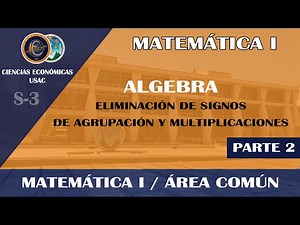 MATEMÁTICA I / ALGEBRA (2) / ECONÓMICAS USAC