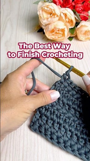 The BEST Way to Finish Crochet (Clean & Invisible Ending)