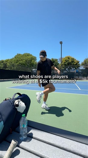 What shoes tennis players are wearing to a $5k tourney #tennis #shoes #tournament #tennisplayer #fy