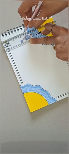 "Punjabi Notebook Decoration 💛" #shorts #youtubeshorts