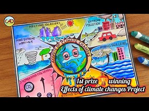 Save Environment Poster Drawing/Season drawing for project/Effects of climate changes project
