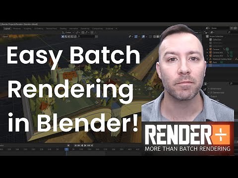 Easy batch rendering in Blender! With paid add-on Render+