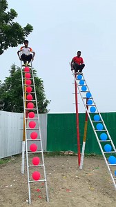 942K views · 2.4K reactions | Who can pop a balloon on a high ladder? 煮 | Local Game Challenge | Facebook