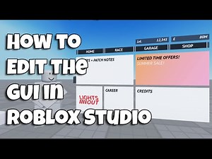 How to Edit the GUI in Roblox Studio