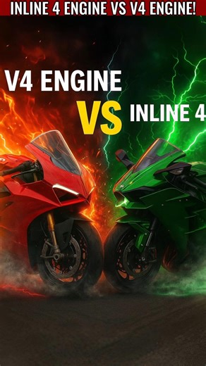 Inline 4 engine vs V4 engine!🧐