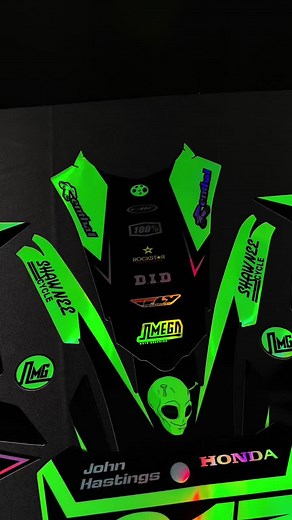 Custom Graphics Kit for Honda CRF250R | Omega MotoGraphics MX Graphics