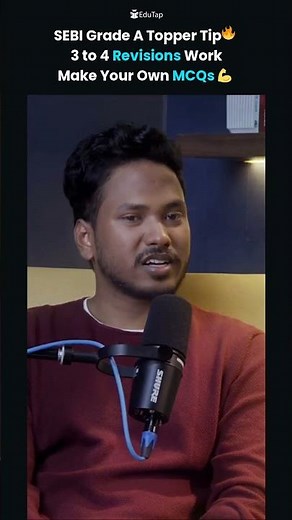 SEBI Grade A Topper Reveals Economics MCQ Strategy | 3 to 4 Revisions That Stick