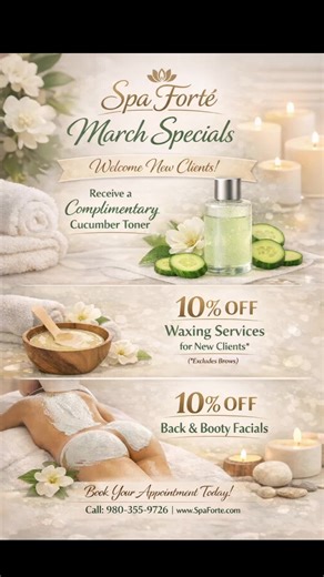 March Spa Specials at Spa Fortè