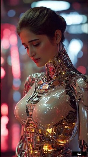 Futuristic Sci-Fi Robot Girl Assembling Expo | Realistic Cinematic AI #robotgirl #beautiful #girl