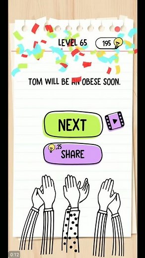 BRAIN TEST LEVEL 65 ANSWERS | Brain Test: Tricky Puzzles WALKTHROUGH