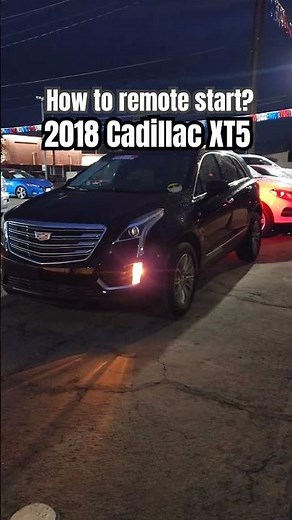How to use remote start on Cadillac XT5 Demonstration #shorts #howto