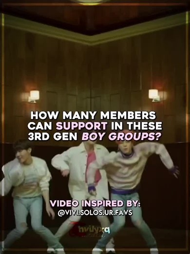 Support Levels in 3rd Gen K-Pop Boy Groups