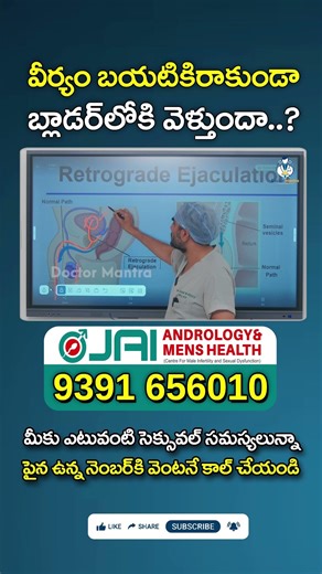 Does Sperm Go Into the Bladder Instead of Coming Out? : #shorts #jaiandrology #doctormantra