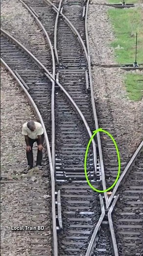 Manual Hand operated Point Switch .#track #pointman #shorts