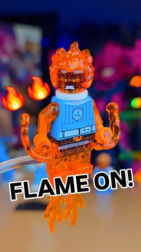 I Made LEGO Human Torch FLAME ON! 🔥 #lego #humantorch #flameon #fantasticfour | CPA-fol