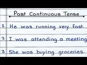 Past Continuous Tense Examples | 15 sentences of Past tense | Simple and Easy sentences | Uplearn |