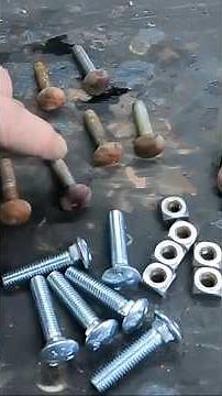 How to Make NEW Bolts Look OLD | #restoration #metalworking #metalurgia