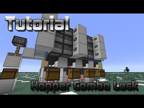 Minecraft Tutorial - Hopper Combo Lock