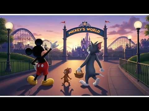 🏁🐭 Mickey Mouse’s Big Running Race with Tom & Jerry 🐱🐭💨 | Dreamy Doodles ✨